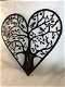 levensboom in hartvorm met vogels, wandornament - 1 - Thumbnail