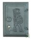 1 reiniging deur van gietijzer met slot, kleur-onbehandeld - 2 - Thumbnail