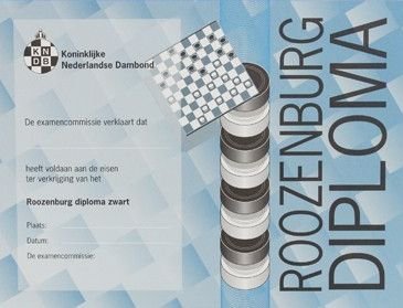 Roozenburg-Diploma Zwart - Niveau 4 - 0