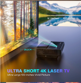 Bomaker Polaris 4K Laser Projector, 0.25:1 2500 ANSI Lumens - 1