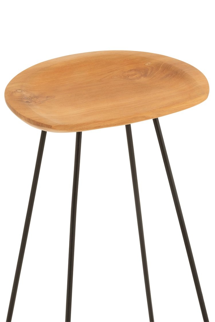 Stijlvolle Barkruk Teakhout (Set van 2) - Afbeelding 5