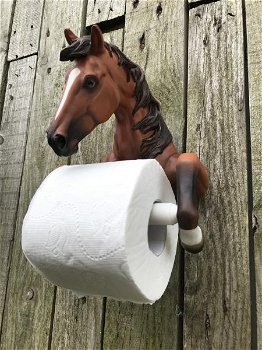 Een toiletrolhouder in de vorm van een paard, leuk kado - 1