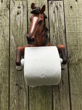Een toiletrolhouder in de vorm van een paard, leuk kado - 2