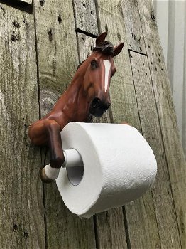 Een toiletrolhouder in de vorm van een paard, leuk kado - 3