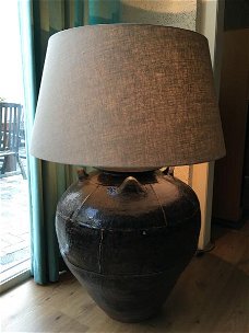 gote forse vloerstaande lamp , rijstekruik,lamp 