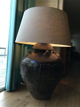 gote forse vloerstaande lamp , rijstekruik,lamp - 1
