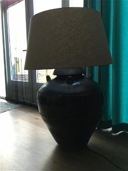 gote forse vloerstaande lamp , rijstekruik,lamp - 4