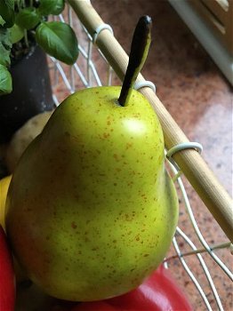 Prachtig echt lijkende appel en peer, zie de foto - 2