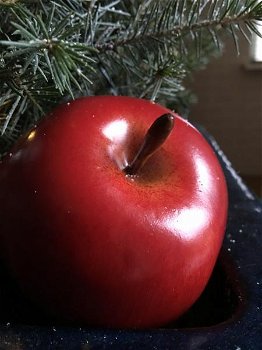 Prachtig echt lijkende appel en peer, zie de foto - 3
