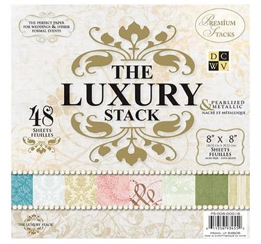 NIEUW The Luxury Metallic / Pearl Paper Stack 12X12 DCWV - 1