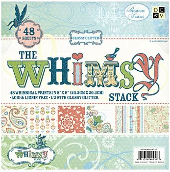 NIEUW Vintage Paper Stack Whimsy 8 X8 inch 48 vel DCWV - 0