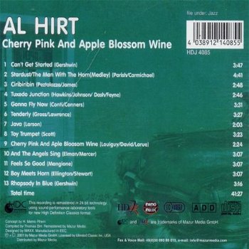 CD - AL HIRT - Cherry Pink and Apple Blossom Wine - 1