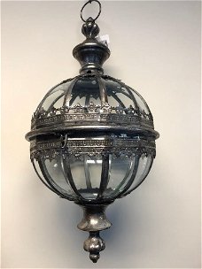 Prachtige metalen ronde hang lantaarn , lamp ,kaars