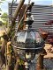Prachtige metalen ronde hang lantaarn , lamp ,kaars - 5 - Thumbnail