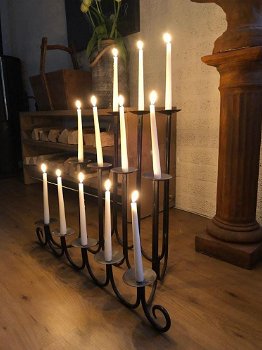 Grote kerk kandelaar- 12 kaarsenhouders, DE LAATSTE - 3