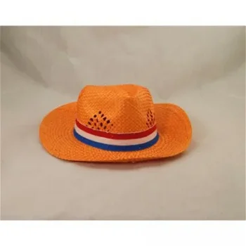 Oranje stro hoed - 0