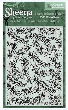 NIEUW Embossing Folder Evergreen Festive van Sheena Douglas