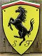Gietijzeren Ferrari logo wandschild, embleem, garageplaat. - 0 - Thumbnail