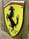 Gietijzeren Ferrari logo wandschild, embleem, garageplaat. - 4 - Thumbnail