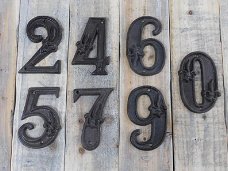 Huisnummer - cijfers -huis , muur