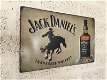 Metalen bord met geschilderde Jack Daniel's items - 1 - Thumbnail