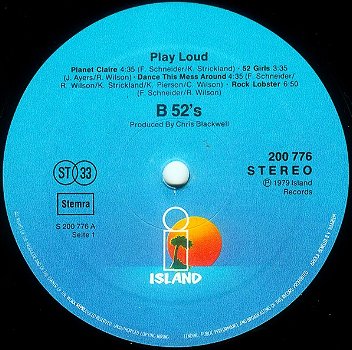 LP - The B-52's - Play Loud - 1