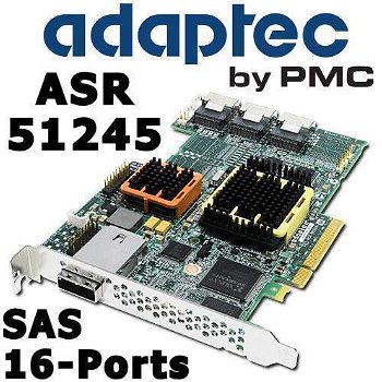Adaptec ASR-51245 3G SAS SATA RAID PCI-e Controller, 16-Port - 0