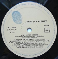 LP - Pointer Sisters - That's a plenty