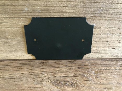 Prachtig metalen naambord , de voordeur , kleur zwart - 1