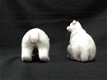 2 ijsbeer beeldjes, keramiek geglazuurd, gaaf, 2 modellen - 2 - Thumbnail