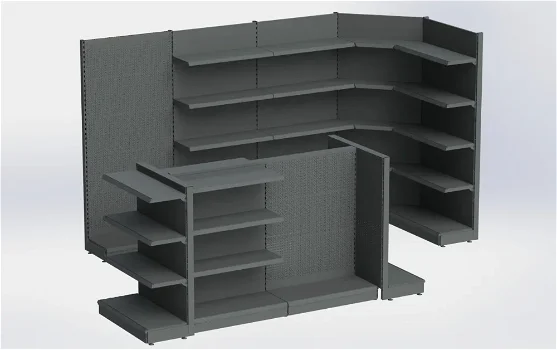 Wandrekken wandstellingen winkelinrichting stellingkast - 0