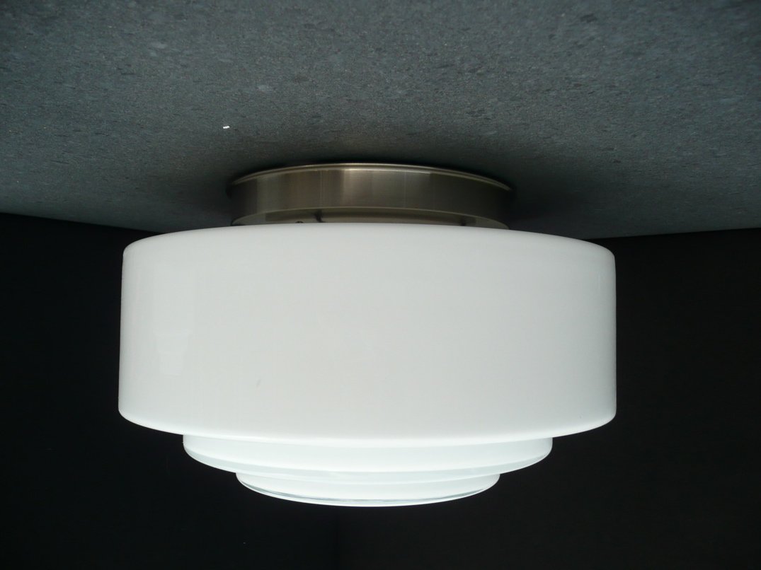 Art deco design verlichting plafonnière. Trap kap 35 cm - nr. 1