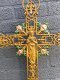 1 kruis gemaakt van gietijzer, koper bruin en veelkleurige - 1 - Thumbnail
