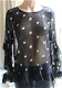 Transparante blouse Yessica polka dots M/L - 0 - Thumbnail