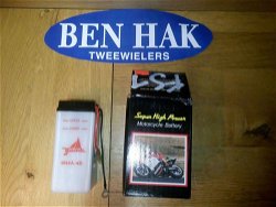 Accu 6 volt 6N4A-4D Yamaha Fs1 nieuw UITVERKOOP