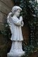 Beeld uit steen, biddende engel staand., graf beeld - 2 - Thumbnail