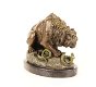 Een bronzen beeld van een leeuw en slang , leeuw - 5 - Thumbnail