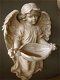 Engel figuur als vogel bad, Polystein - 1 - Thumbnail