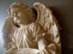 Engel figuur als vogel bad, Polystein - 3 - Thumbnail