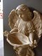 Engel figuur als vogel bad, Polystein - 4 - Thumbnail