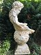 Engel op bol, vol terracotta beeld , grafbeeld , engel - 3 - Thumbnail