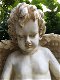 Engel op bol, vol terracotta beeld , grafbeeld , engel - 6 - Thumbnail