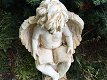 Engel op bol, vol terracotta beeld , grafbeeld , engel - 7 - Thumbnail