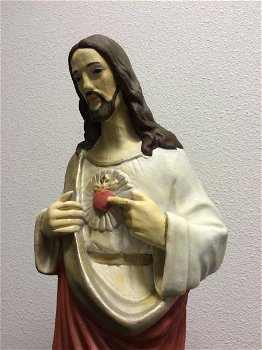 Here Jezus heilig hart beeld,vol steen,origineel kerk - 4