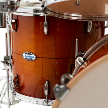 Pearl MCT924XEP/C840 Masters Maple Almond Red Stripe 4-Piece Shell Set - 1