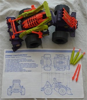 Vehicle / Voertuig, G.I.JOE / COBRA, EARTHQUAKE, Series 11, Hasbro, 1992.(Nr.1) - 0