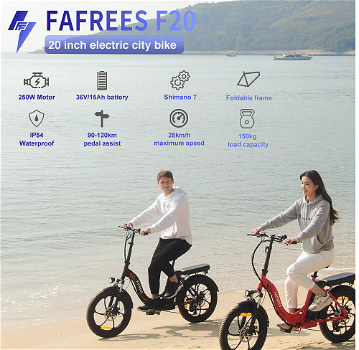 FAFREES F20 Electric Bike 20 Inch Folding Frame E-bike. - 1