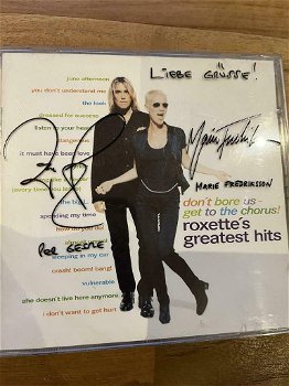 Roxette – Don’t Bore Us – Get To The Chorus! (Roxette’s Greatest Hits) CD Met Handtekeningen - 0