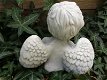 Kleine zittende Engel uit vol steen,graf Accessoires , lief - 5 - Thumbnail