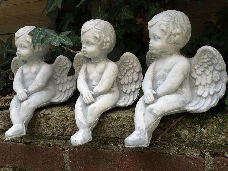 Lot van 3 kleine engeltjes ,Accessoires , graf,engel, beeld - 1